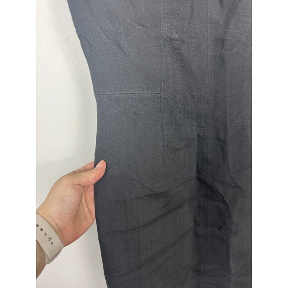 Dolce & Gabbana Black Bodycon Textured Mini Dress Sleeveless Size 40 - Picture 5 of 16